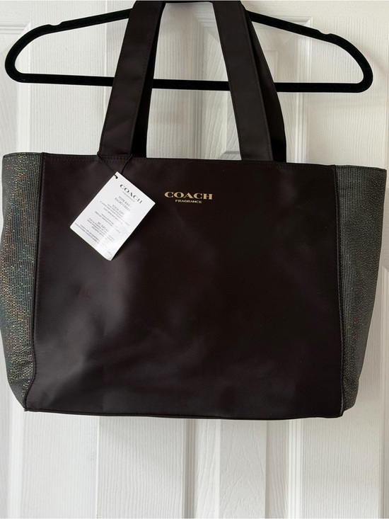 Coach Handbags - NWT COACH FRAGRANCE ✨🖤 Black & Gold Metallic Tote